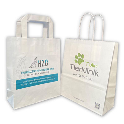 Papiertaschen mit Digitaldruck